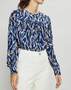 Suncoo Tops Et Blouses|Blouse Loika bleu roi