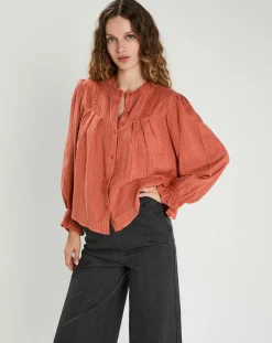The Korner Tops Et Blouses|Blouse Léonie rouge