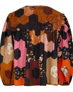 Manoush Tops Et Blouses|Blouse Médiéval Patchwork imprimée multicolore