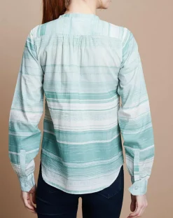 Mare di Latte Tops Et Blouses|Blouse Émeline Estampe menthe clair