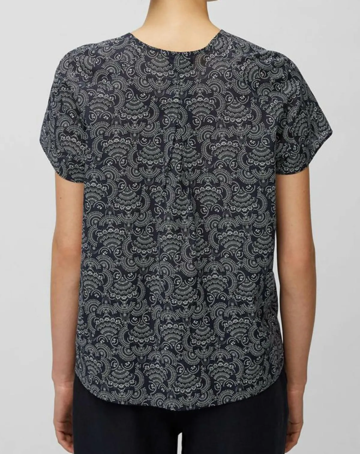 Marc O'Polo Tops Et Blouses|Blouse paisley imprimée bleu/blanc