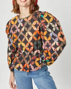 Manoush Tops Et Blouses|Blouse Patchwork 70 noire