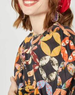 Manoush Tops Et Blouses|Blouse Patchwork 70 noire