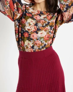 Manoush Tops Et Blouses|Blouse Patchwork encre