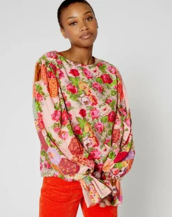 Manoush Tops Et Blouses|Blouse Patchwork rose