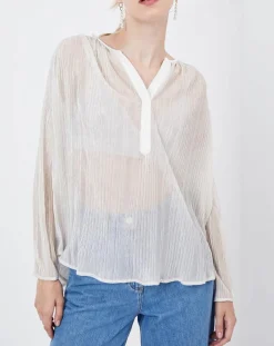 See u Soon Tops Et Blouses|Blouse Plantain transparente blanche