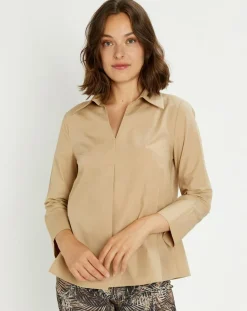 Lauren Vidal Tops Et Blouses|Blouse Pop camel