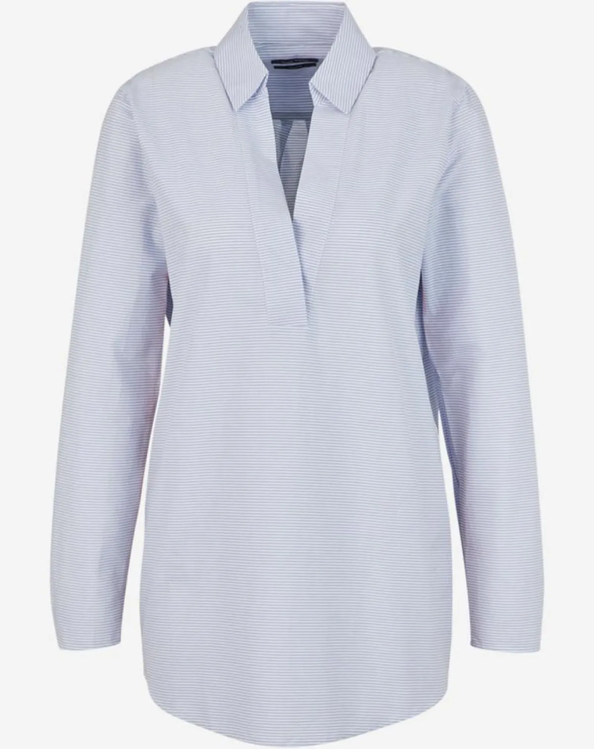 Marc O'Polo Tops Et Blouses|Blouse Popelin rayée bleue