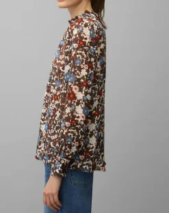 Marc O'Polo Tops Et Blouses|Blouse Romantique Fleur marron/multicolore