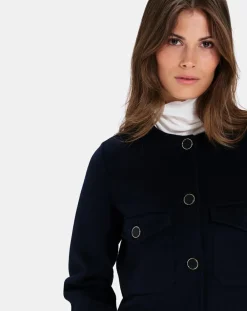 Zapa Vestes, Blousons|Blouson en Double face Laine mélangée Volia nocturne