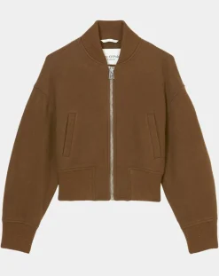 Marc O'Polo Vestes, Blousons|Blouson en Laine mélangée Cropped marron