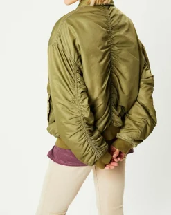 BDG by Urban Outfitters Vestes, Blousons|Blouson Padded Varsity kaki