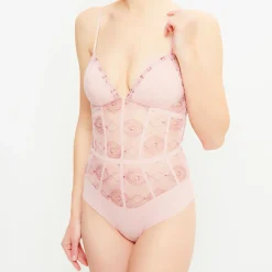 La Perla Lingerie, Nuit|Body triangle coques Elements rose
