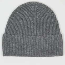 Cashmere Tribu Chapeaux, Bonnets|Bonnet 100% Cachemire maille perle Bonny gris