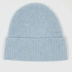 Cashmere Tribu Chapeaux, Bonnets|Bonnet 100% Cachemire maille perle Bonny icy blue
