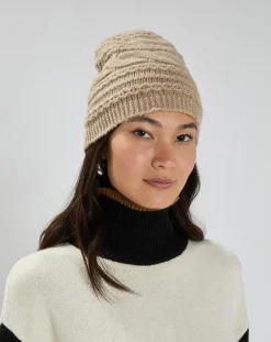 Lauren Vidal Chapeaux, Bonnets|Bonnet en Laine & Cachemire Slow sable