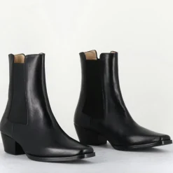 Garrice Lab Bottines|Boots en Cuir 1695 texas noires