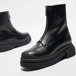 Stuart Weitzman Bottines|Boots en Cuir Charli Zip Sport noires