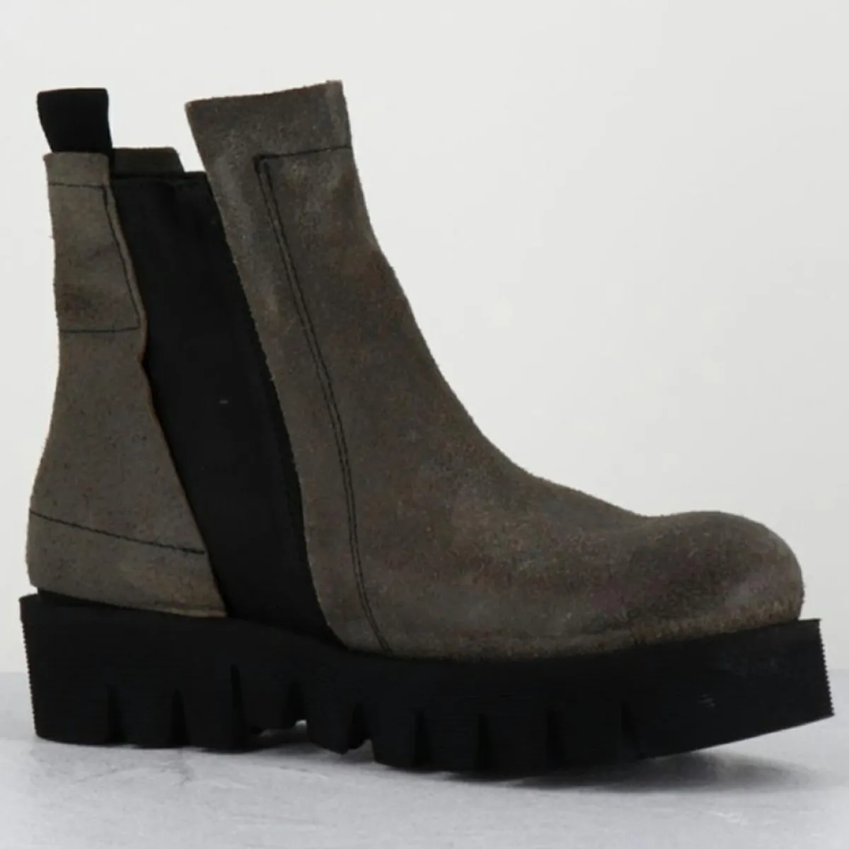 Garrice Lab Bottines|Boots en Cuir chilo gris taupe