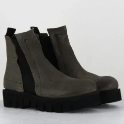 Garrice Lab Bottines|Boots en Cuir chilo gris taupe