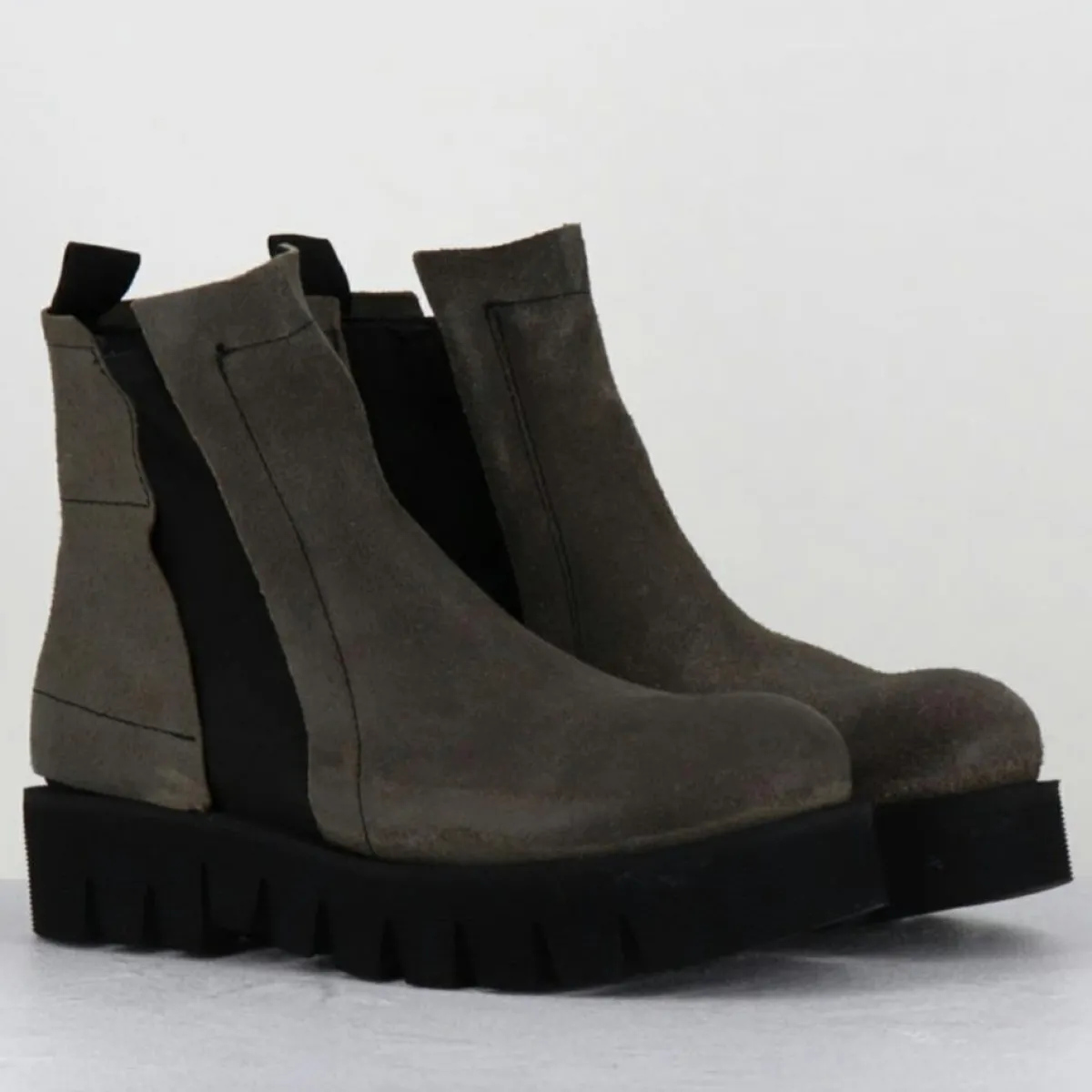 Garrice Lab Bottines|Boots en Cuir chilo gris taupe