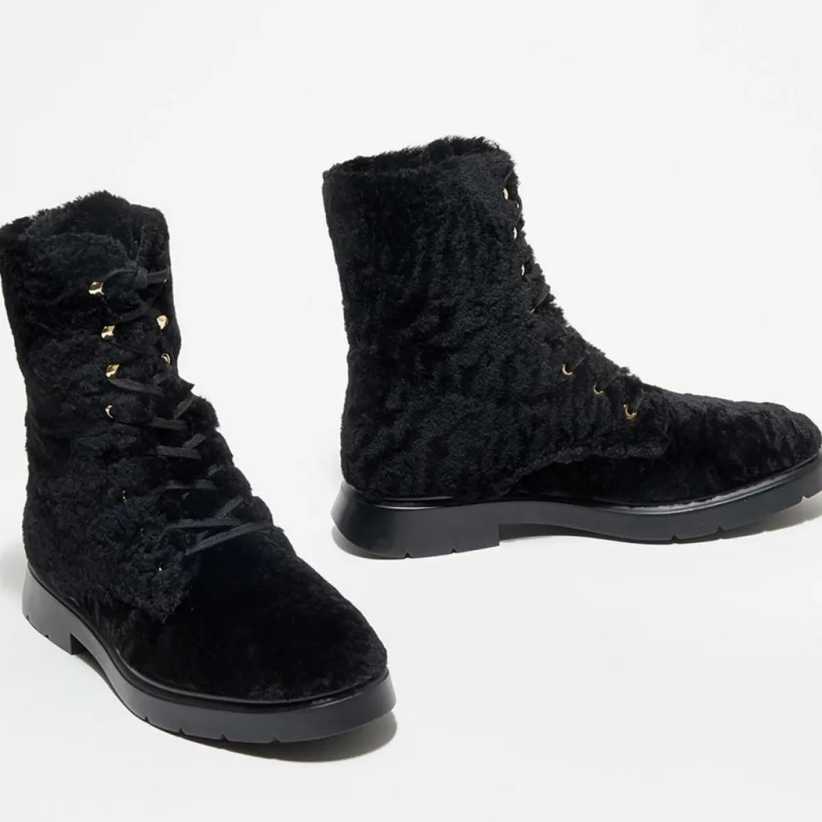 Stuart Weitzman Bottines|Boots en Peau de Mouton McKenzee Chill noires