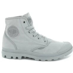 Palladium Bottines|Boots en Toile Pampa Hi grises
