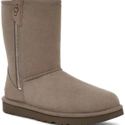 Ugg Bottines|Boots fourrées en Velours de Cuir Classic Short Bailey taupe