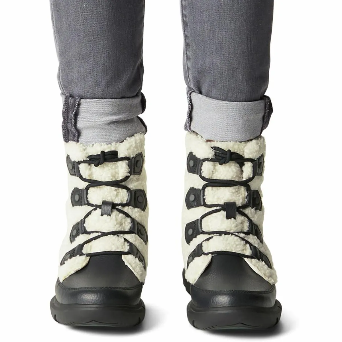 Sorel Bottines|Boots fourrées imperméables Explorer™ II Joan Cozy blanc/noir