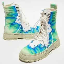 Viron Bottines|Boots recyclées 1992 vert/bleu