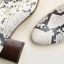 Cosmoparis Bottes|Bottes en Cuir Carlotine façon animal gris/noir