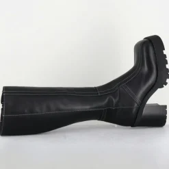 E8 By Miista Bottes|Bottes en Cuir dulce noires - Talon : 9.5cm