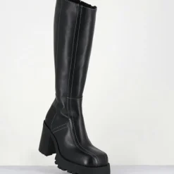 E8 By Miista Bottes|Bottes en Cuir dulce noires - Talon : 9.5cm