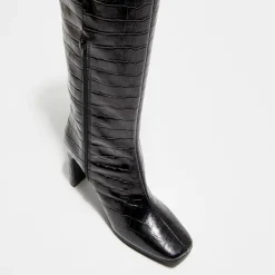Apologie Bottes|Bottes en Cuir Lana noires - Talon 9 cm