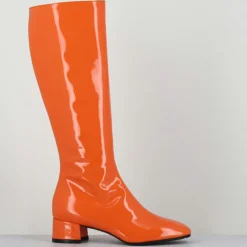 Garrice Bottes|Bottes en Cuir mayera oranges