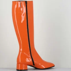 Garrice Bottes|Bottes en Cuir mayera oranges