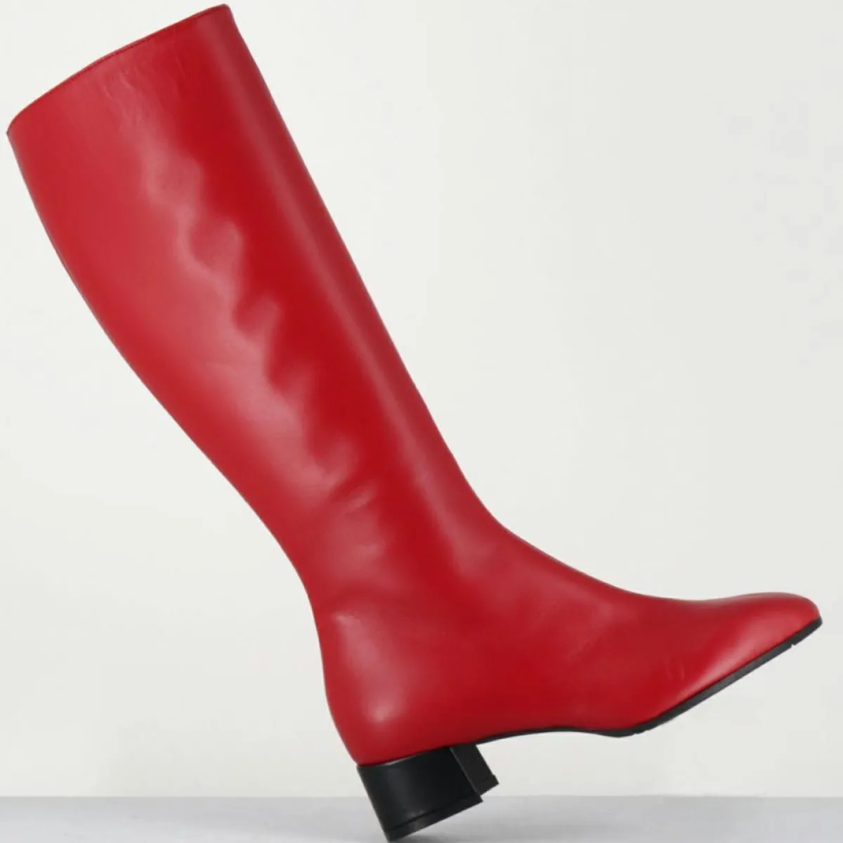 Garrice Bottes|Bottes en Cuir mayera rouges