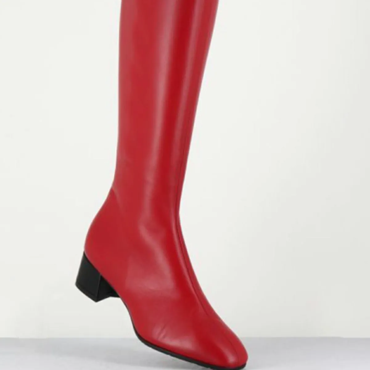 Garrice Bottes|Bottes en Cuir mayera rouges