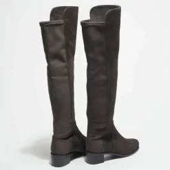 Stuart Weitzman Bottes|Bottes en Velours de Cuir & Textile Reserve chocolat