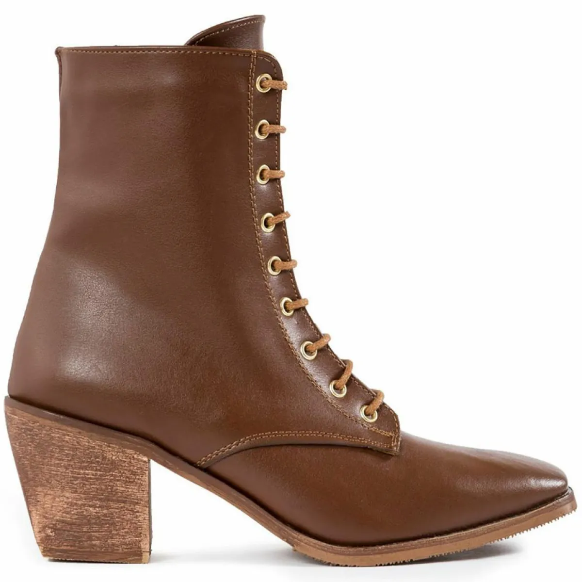 Lab78 Bottines|Bottines à talon cognac - Talon 7 cm