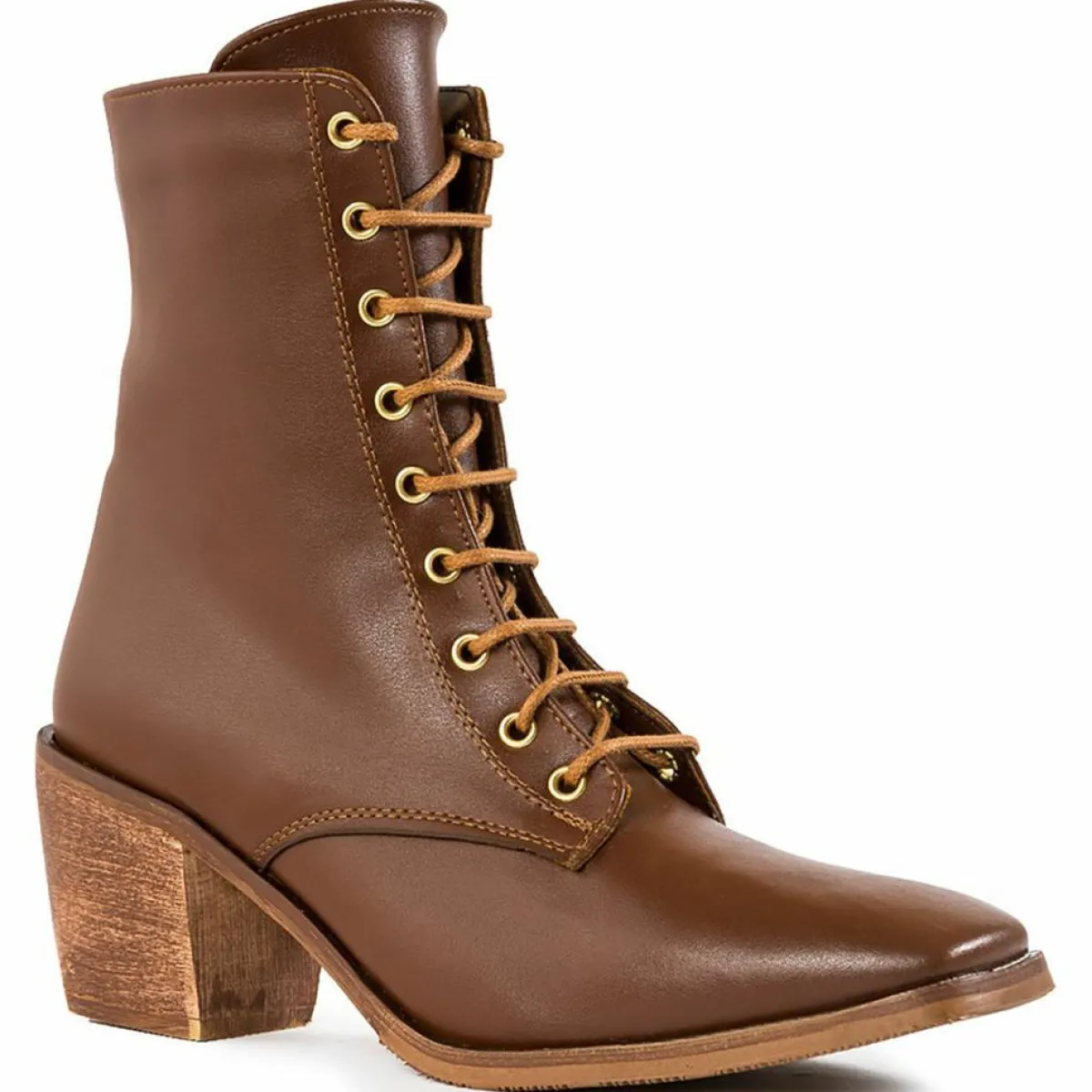 Lab78 Bottines|Bottines à talon cognac - Talon 7 cm