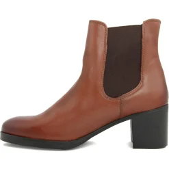 Lab78 Bottines|Bottines à talon en Cuir Jade marron - Talon 6 cm