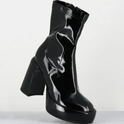 Elena Iachi Bottines|Bottines en Cuir E3527 noires - Talon : 9.5 cm