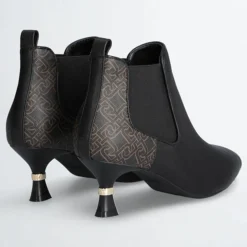 Liu-Jo Bottines|Bottines en Cuir Gaia noir/marron - Talon 6 cm