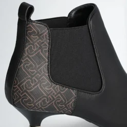 Liu-Jo Bottines|Bottines en Cuir Gaia noir/marron - Talon 6 cm