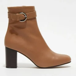 Apologie Bottines|Bottines en Cuir Julia camel - Talon 7,5 cm
