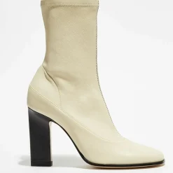 Wandler Bottines|Bottines en Cuir Lesly beiges - Talon 9,5 cm