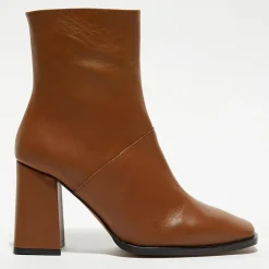 Apologie Bottines|Bottines en Cuir Lorina camel - Talon 8,5 cm