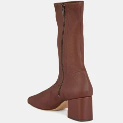 By Far Bottines|Bottines en Cuir Maya marron - Talon 6,5 cm