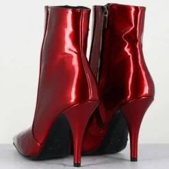 Garrice Lab Bottines|Bottines en Cuir mecha galaxie rouges - Talon : 9.5cm
